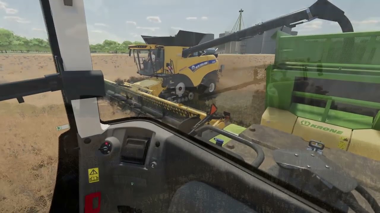 Canola harvest with AutoDrive and CoursePlay in FS22