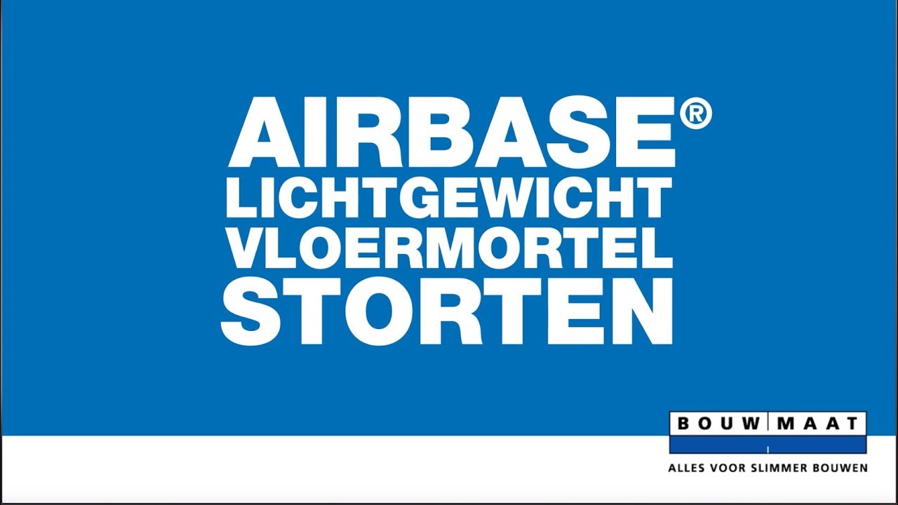 Bouwmaat legt uit! Airbase lichtgewicht vloermortel storten.