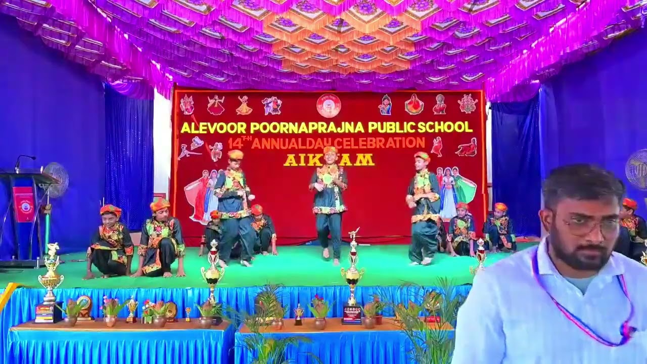 Rajasthani Folk Dance by Students | Alevoor Poornaprajna Public School | Annual Day 2026