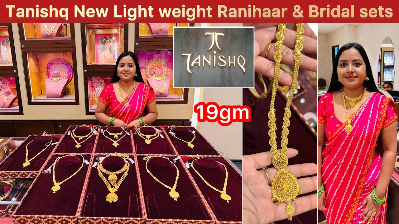 19gm😲Most amazing totally New Design of Ranihaar & short Necklaces from Tanishq | Long Necklaces ✨