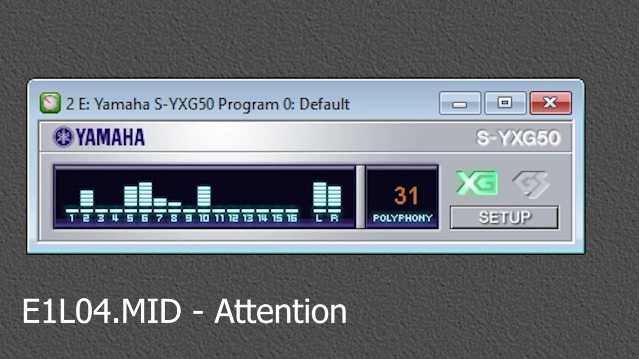Shadow warrior shareware Yamaha S-YXG50 XG/GS