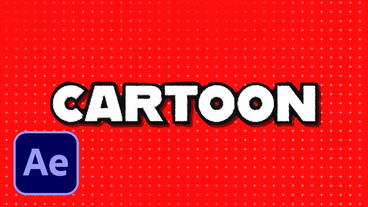 Create A CARTOON TEXT EFFECT In AFTER EFFECTS | 2024 Tutorial