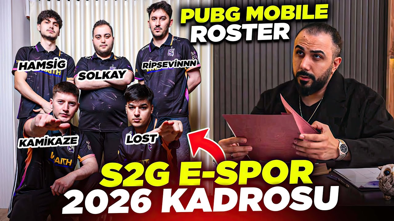 YENİ PUBG MOBILE OYUNCULARIMIZ!! S2G E-SPOR 2026 KADROMUZ!