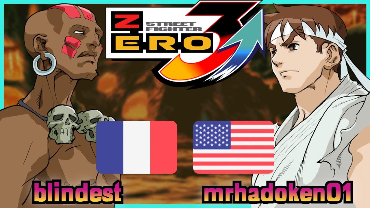 Street Fighter Zero 3 Upper || blindest 🇫🇷 VS 🇺🇸 mrhadoken01 || FLYCAST FIGHTCADE 2