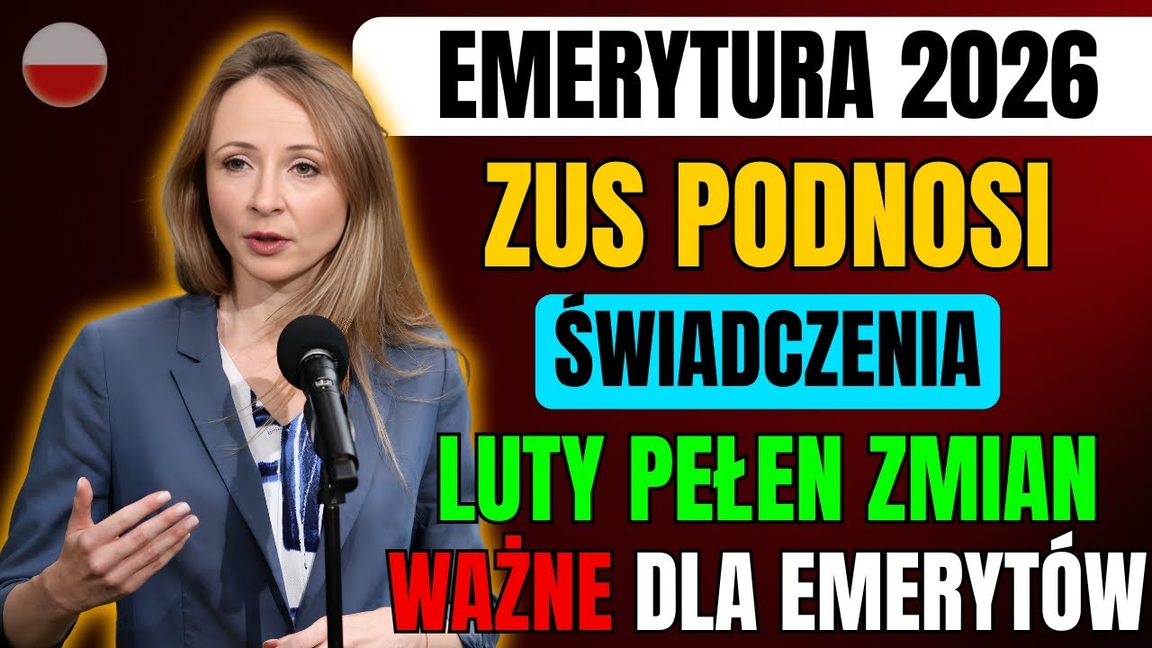 Luty 2026: Emerytury z ZUS wcześniej, waloryzacja i dodatki – co dostaną seniorzy?