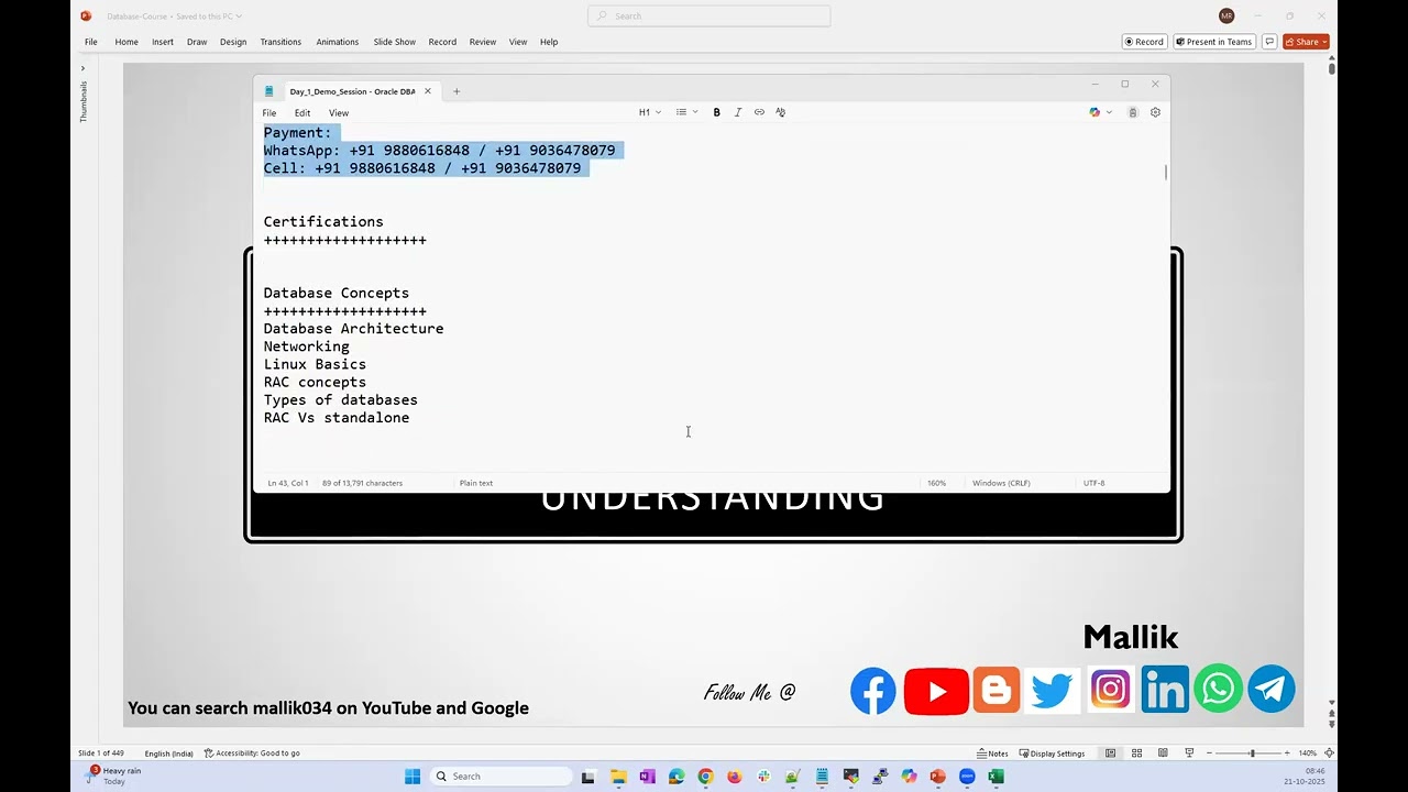 Oracle DBA course | Oracle Database Architecture | Database Startup Sequence