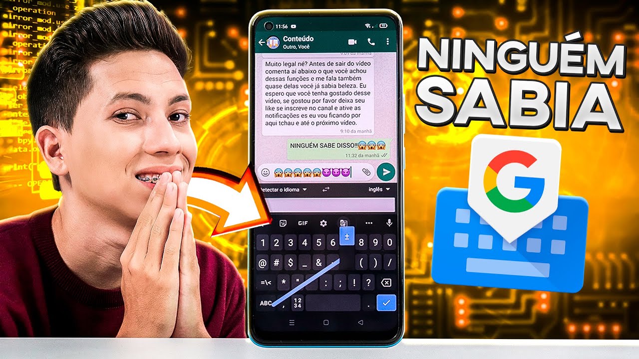 NINGUÉM SABE!! 5 FUNÇÕES SECRETAS do Gboard que todo usuário deveria saber!