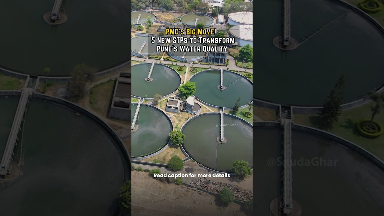 Pune&rsquo;s River Cleanup Mission! 🚰 New STPs to Tackle Pollution in Mula-Mutha | SaudaGhar #pune #shorts