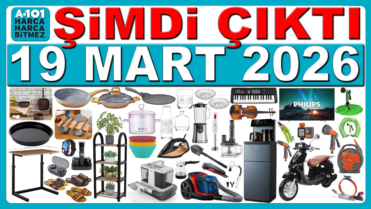 A101 19 MART 2026 | ELEKTRİKLİ EV ALETLERİ | A101 &Uuml;T&Uuml; | A101 &Ccedil;EYİZLİK MUTFAK GERE&Ccedil;LERİ BAH&Ccedil;E &Uuml;R&Uuml;NLER