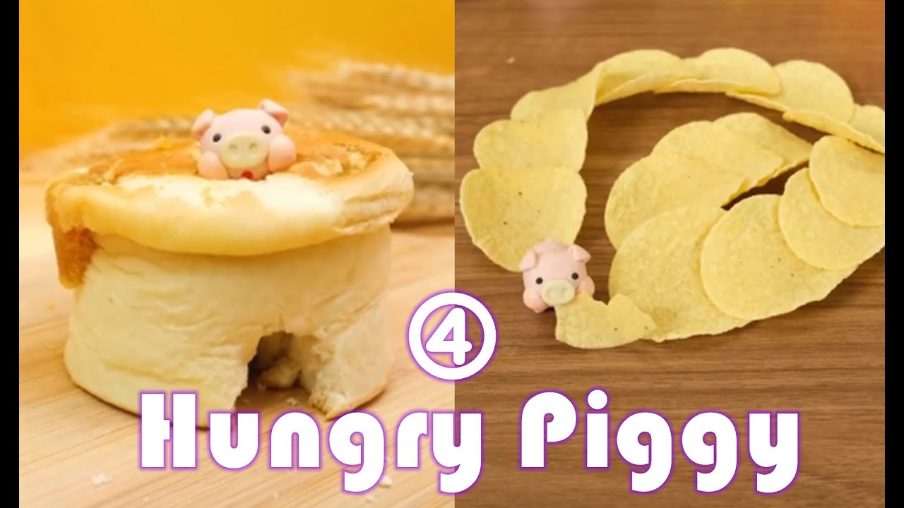 Hungry hungry pig 4 🤣 | This is the funniest Stop Motion Animation | Cute Piggy Eating Tiktok