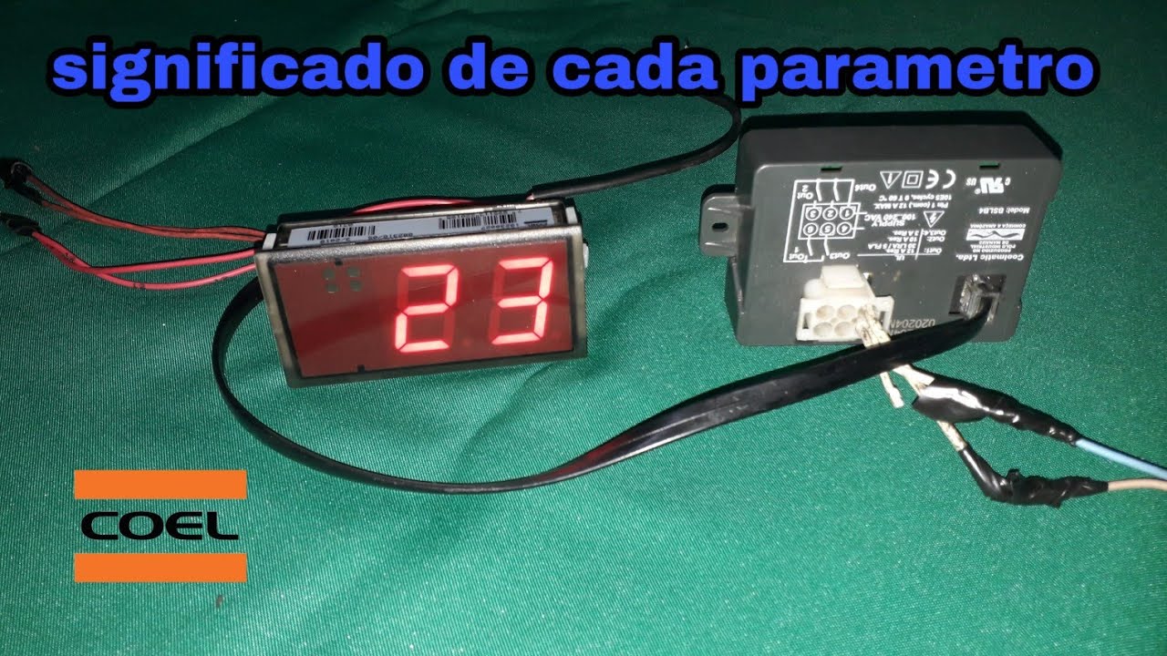 Controlador coel, significado de cada parâmetro TLB30, 020204M53