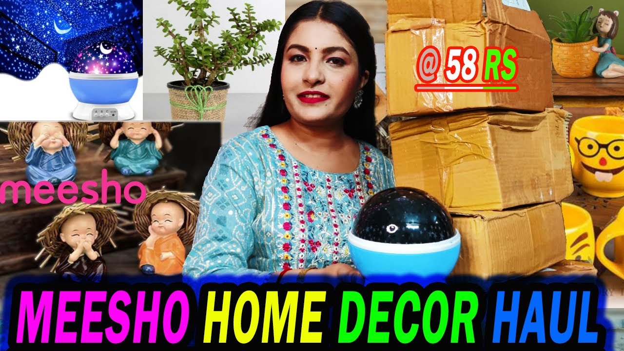 Meesho Home Decor Haul Starting Rs 58 | Kitchen Utilities and Plants collection Under 400 only