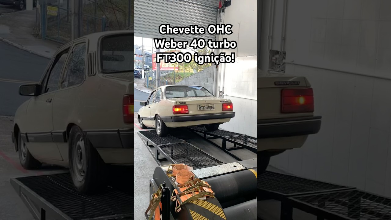 #chevette #turbo #weber40 adapta&ccedil;&atilde;o c&acirc;mbio Omega! Teste no #dynotest