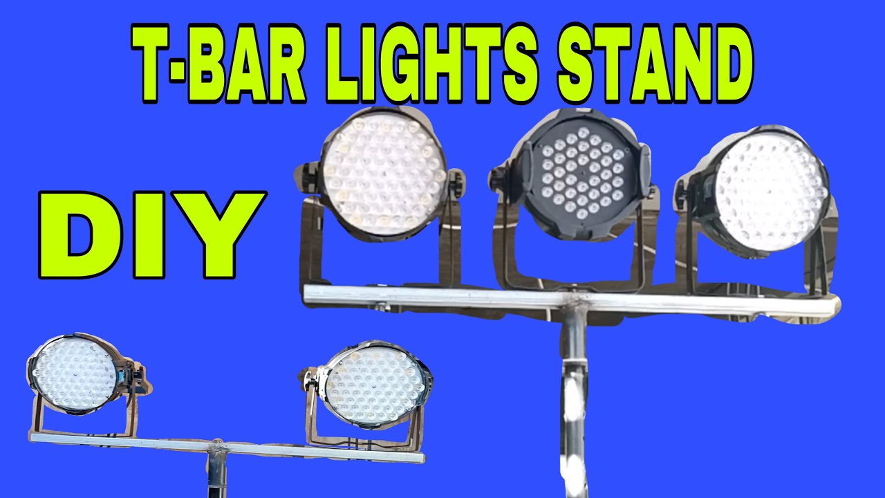 HOME MADE DIY T-BAR FOR LIGHT STAND  \  MINI LIGHTS AND SOUND  \  PINOY VLOG