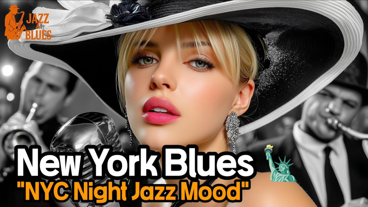 New York Blues 🗽 Soulful Jazz Blues Ballad | NYC Night Sax & Piano for Relax, Study & Late Listening