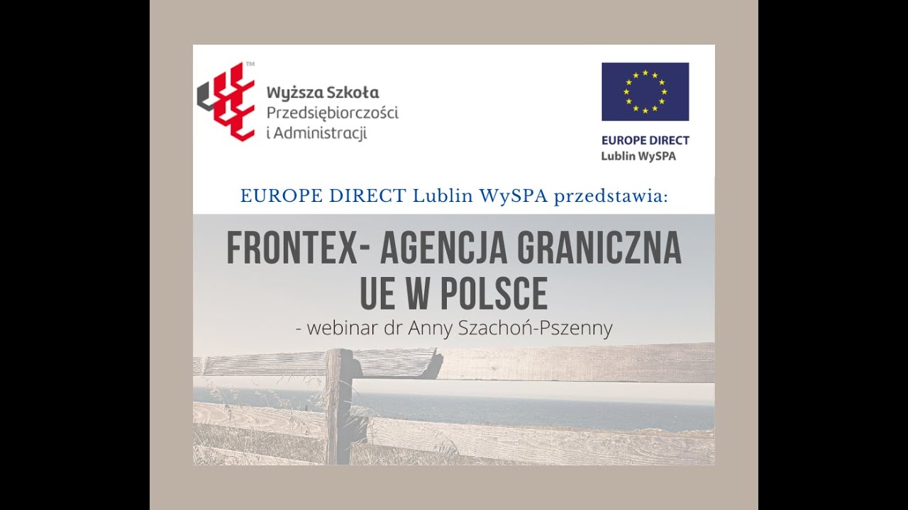 Frontex - agencja graniczna Unii Europejskiej w Polsce