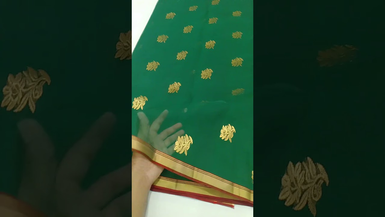 dark green chanderi handloom silk saree price 5500/- dm +919981010795 #darkgreen#green#silksaree