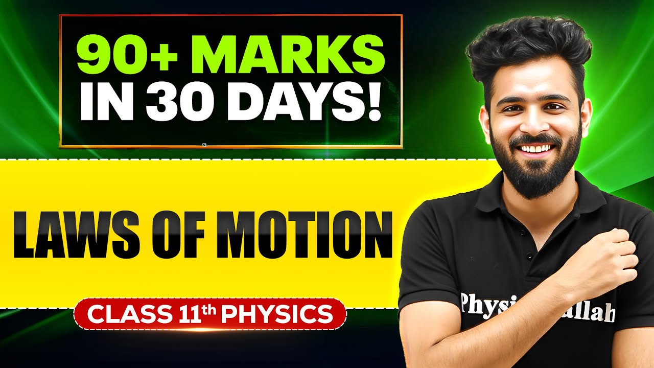 Laws Of Motion Class 11 One Shot Complete Revision + MIQ | Physics Chapter 3  | FATEH 2026 🔥