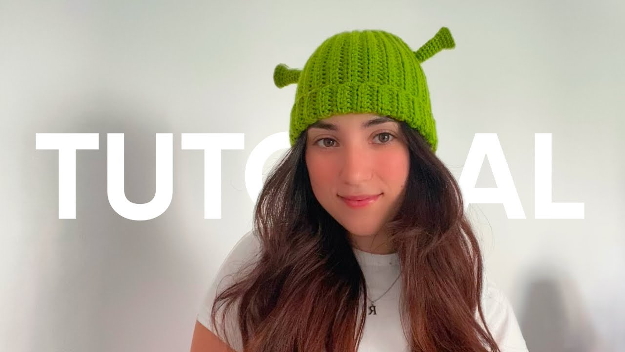 touca do shrek de crochê (tutorial/passo a passo em português) 💚