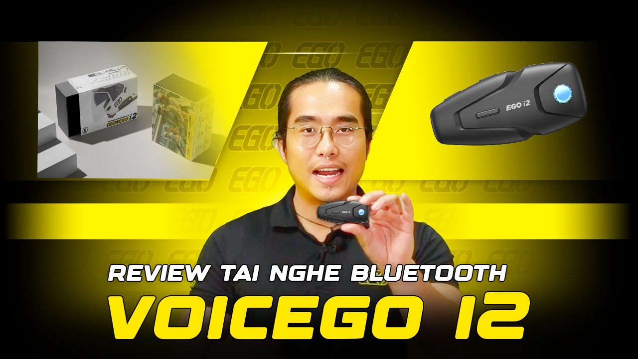 |Review| - Tai nghe Bluetooth Voicego i2 cho 2 người #review #tainghebluetooth  #tainghemubaohiem