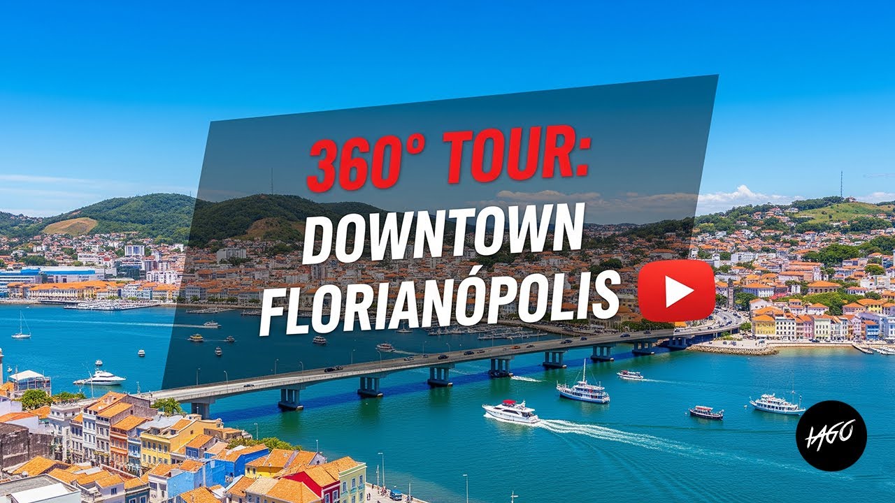 🔁 360° Walking Tour of Downtown Florianópolis, Brazil | Discover the Magic Island 🇧🇷