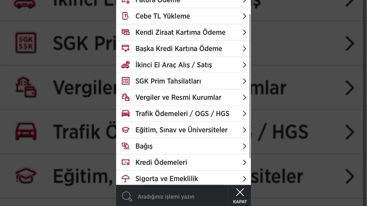 Ziraat İnternet Bankacılığı aracılığıyla vergi &ouml;demeleri nasıl yapılır? (KDV MUHTASAR GE&Ccedil;İCİ)