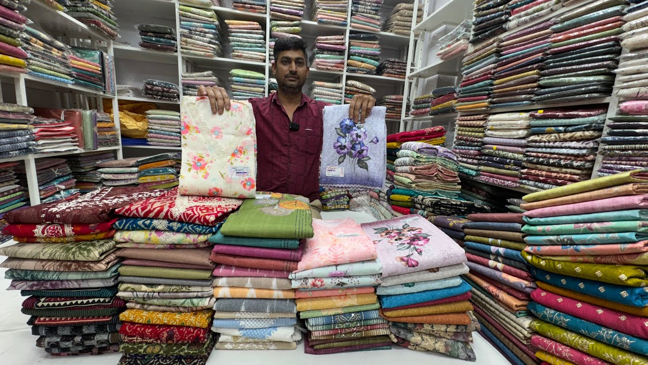 Boutique type of Dress materials in Chickpet Bangalore | Latest Dress Collection | Courier Available