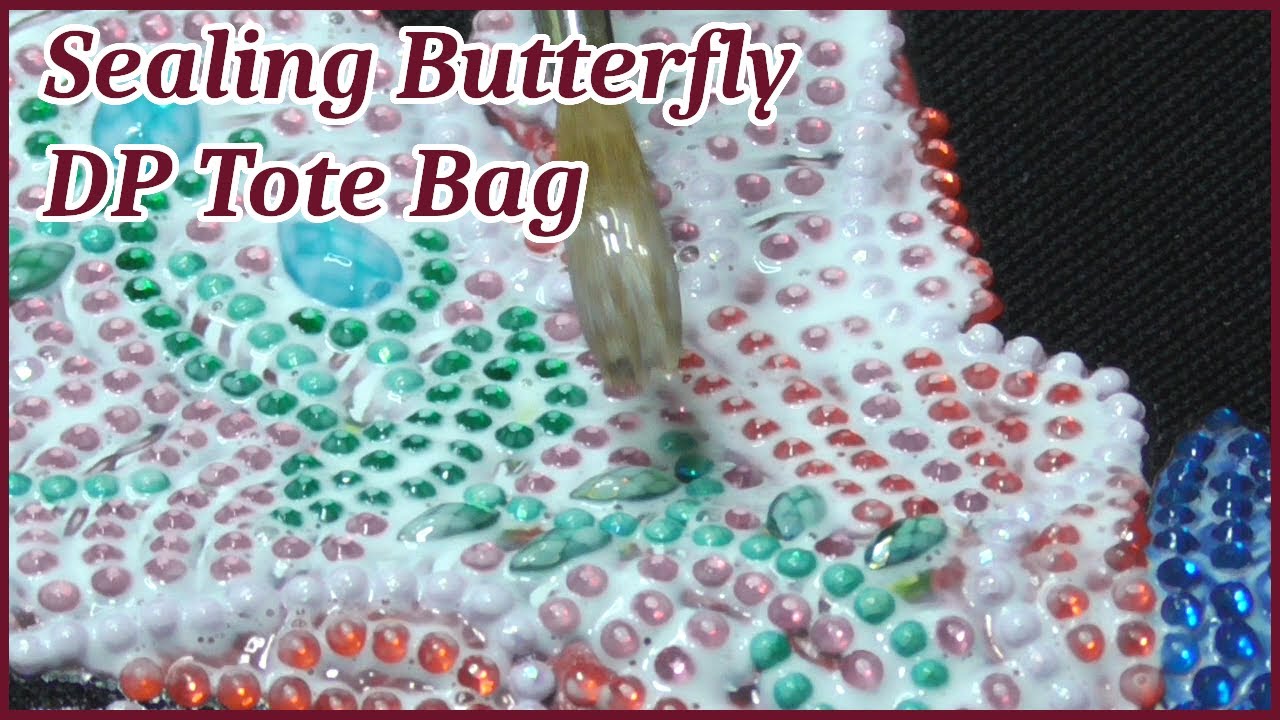 Sealing Butterfly DP Tote Bag #paintsomeway #diamondpainting