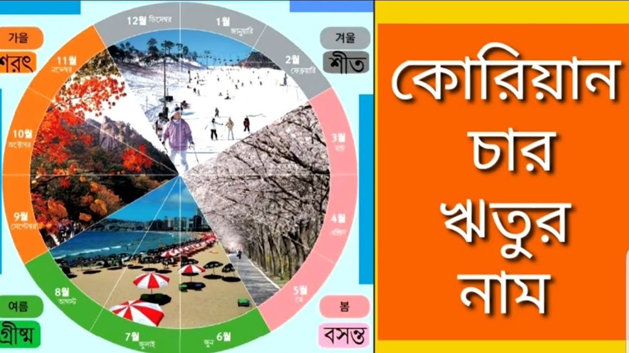 কোরিয়ান চার ঋতুর নাম | দক্ষিণ কোরিয়াতে কয়টি ঋতু? | Korean 4 Season | Korea Bangla Channel | Emran