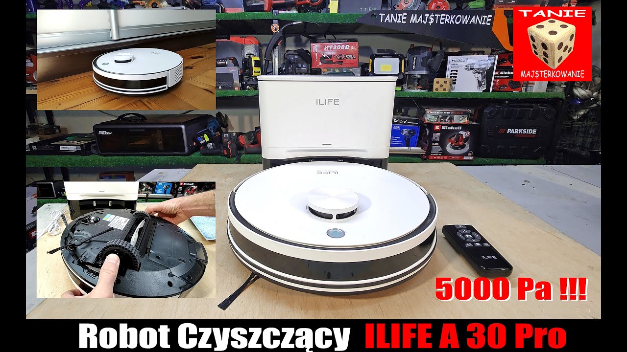 Robot ILIFE A30 PRO Czystość Domu = Spok&oacute;j w Warsztacie. Automatyczny Odkurzacz z Nawigacją Laserową