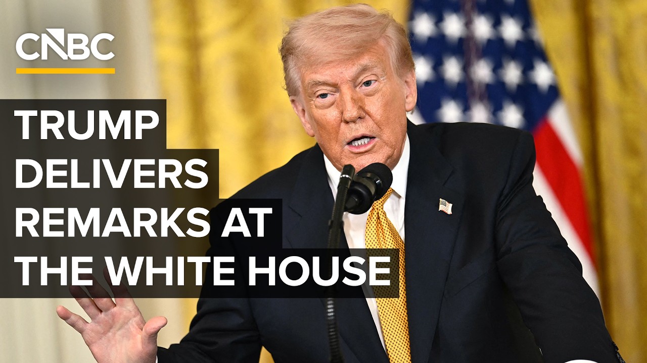 Президент Дональд Трамп выступает с речью в Белом доме &mdash; 08.05.2026