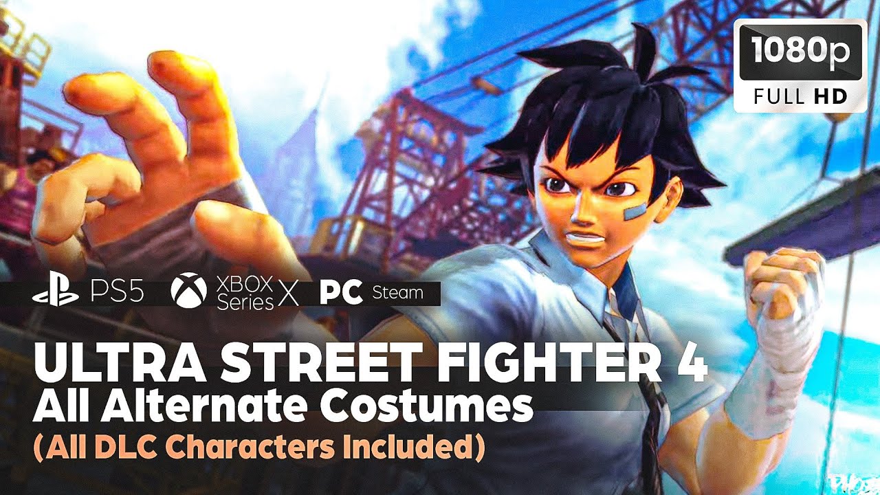 Ultra Street Fighter 4 — все альтернативные костюмы (включая всех персонажей DLC) ✔️1080p HD