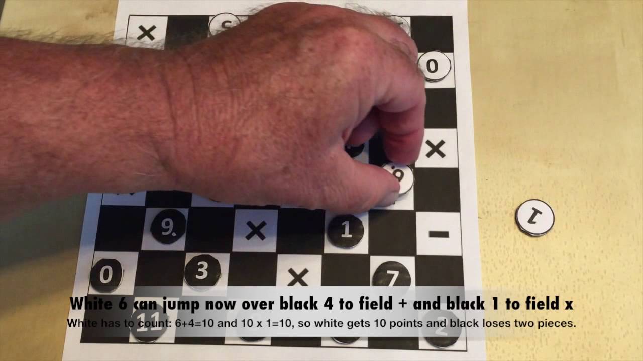 Damath - Play Checkers and learn Mathematics simultaneously