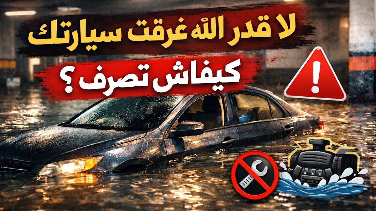 خطأ بسيط يكلفك الكثير ،ماذا تفعل إذا دخل الماء إلى محرك سيارتك؟ 