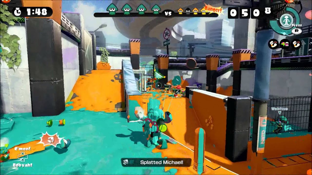 Splatoon Turf War on Urchin Underpass - 1080p/60fps with Commentary