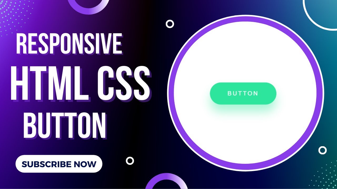 Create a Responsive HTML And CSS BUTTON | CC Code |