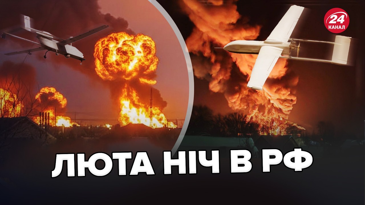 🔥Росіяни НЕ СПАЛИ ВСЮ НІЧ! Сотні ДРОНІВ АТАКУВАЛИ РФ. 