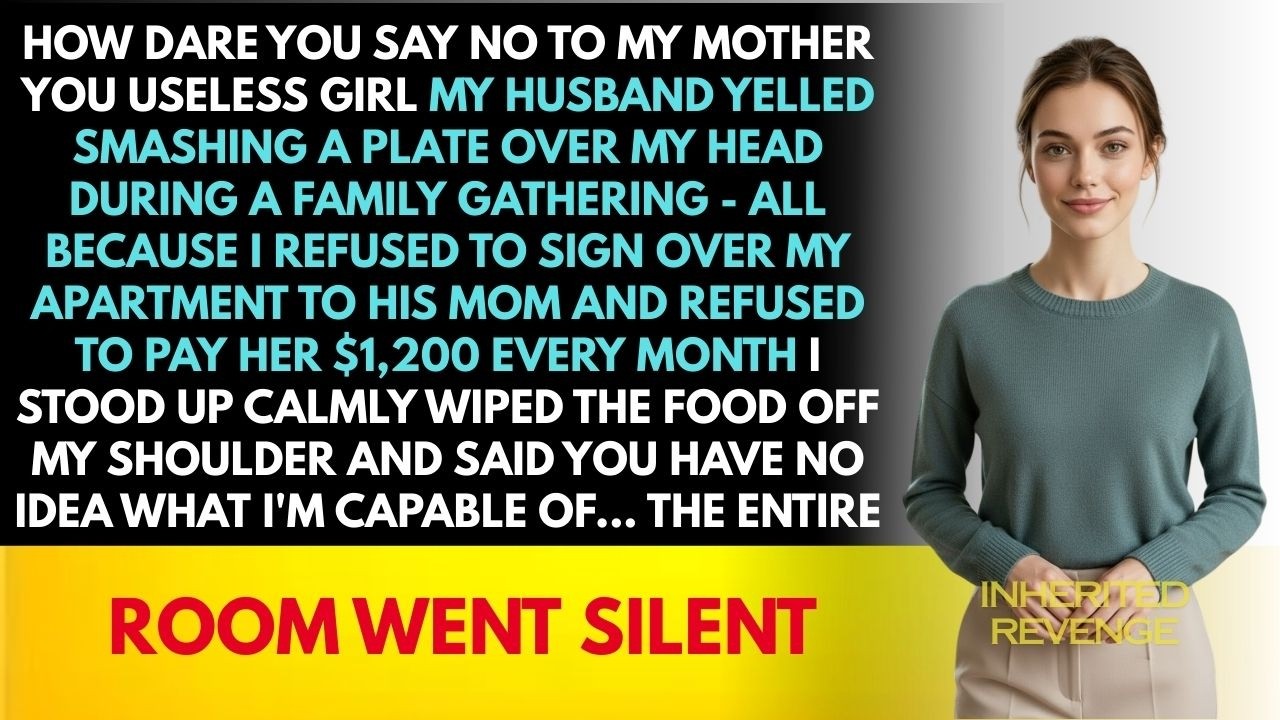 How Dare You Say No To My MOTHER! My Husband Yelled, Smashing A Plate On My Head During Family..