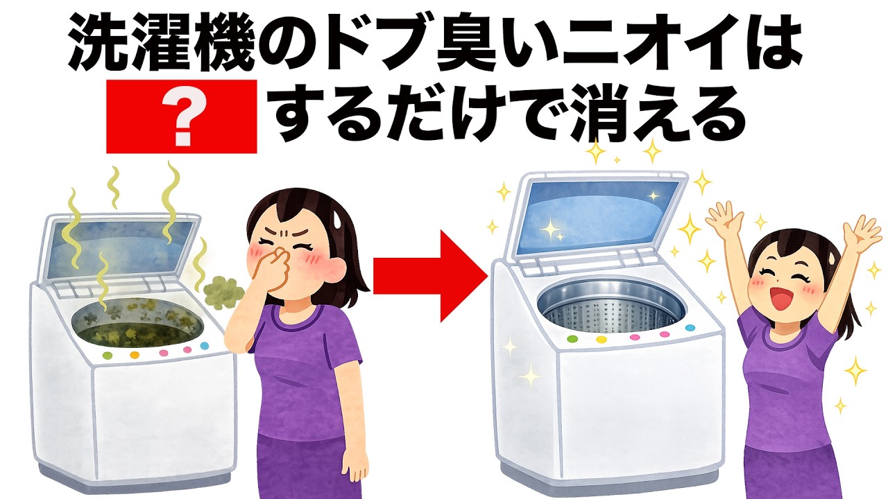【必見】洗濯機の臭いに関するライフハック雑学