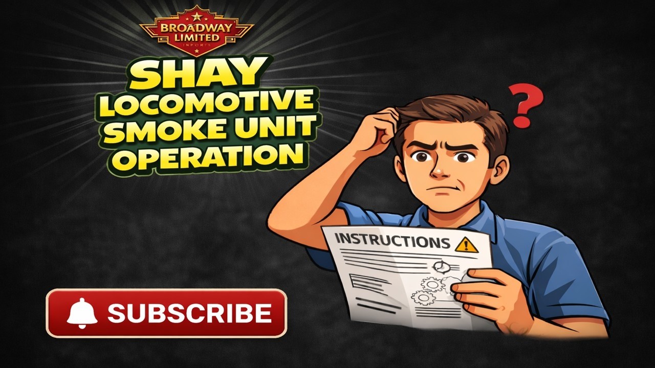 My new Broadway Limited Shay Locomotive smoke operation explained!