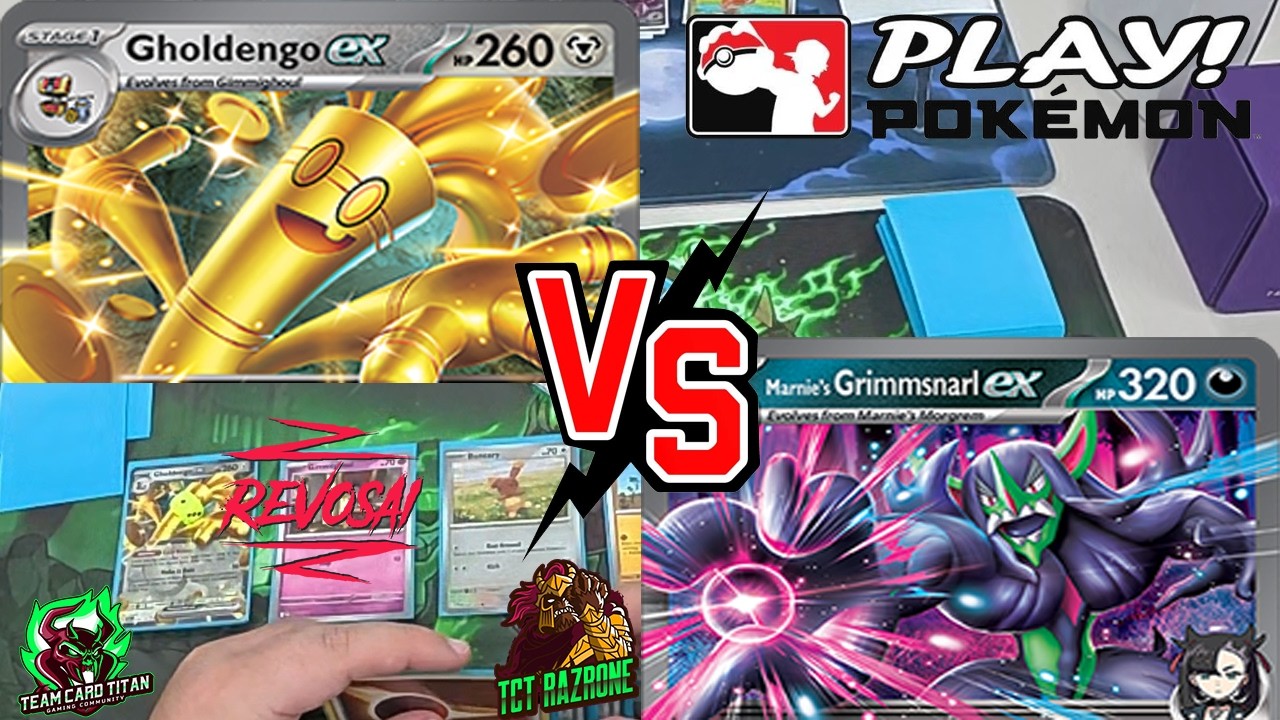 Gholdengo VS Marnies Grimmsnarl I Pokemon TCG Gameplay I Phantasmal Flames Format