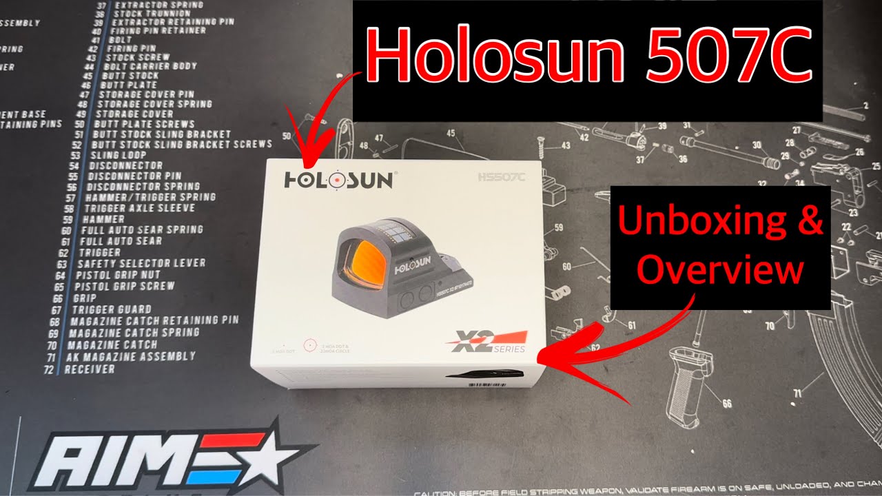 Holosun 507c - Unboxing and Function Overview