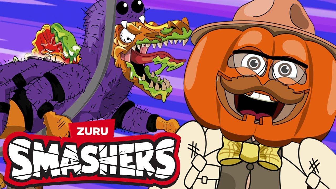 The Spooky Horror Story + More | Smashers | 🦖 DINO CHALLENGE 💥 | Dinosaur Cartoons for Kids