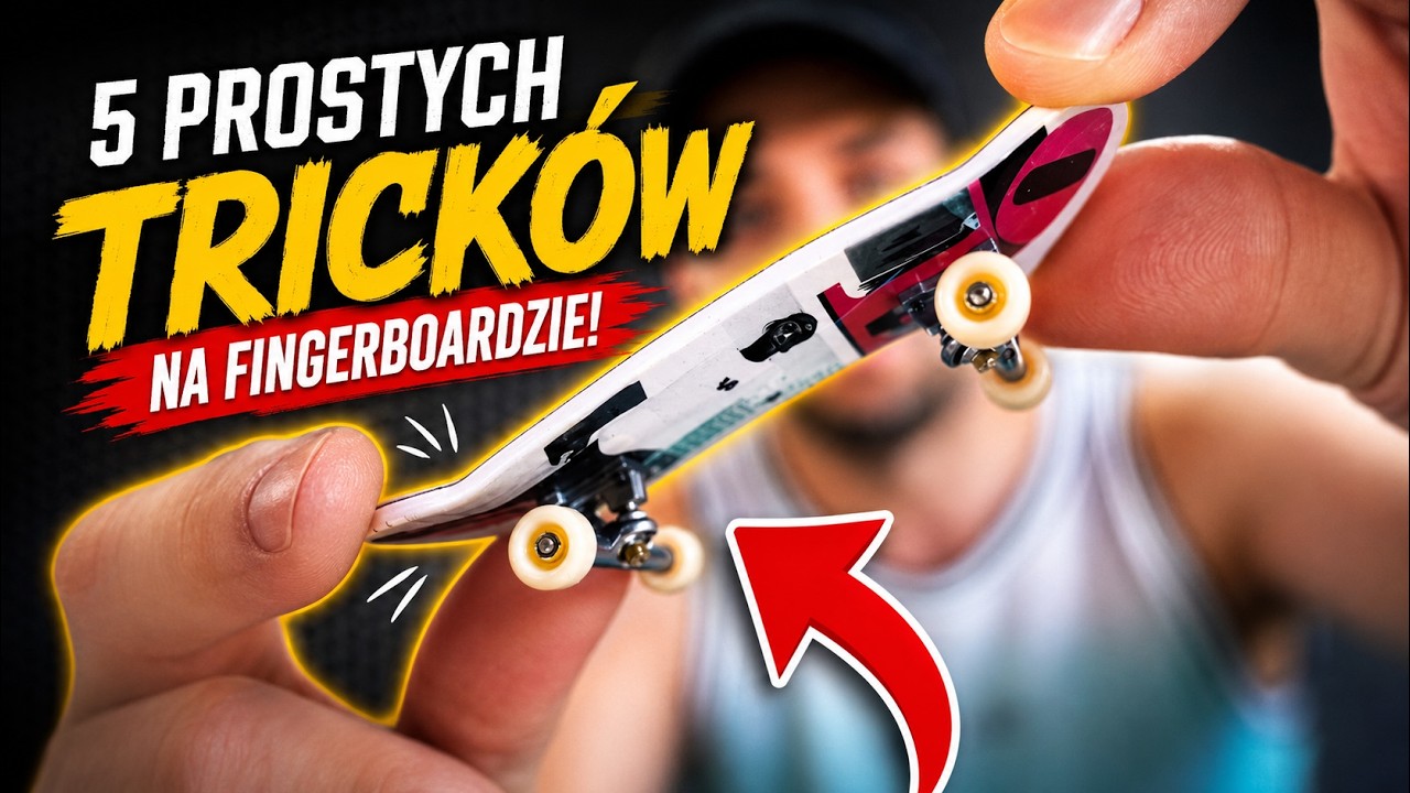 5 prostych tricków na fingerboard! Podstawy jazdy na Tech deck!