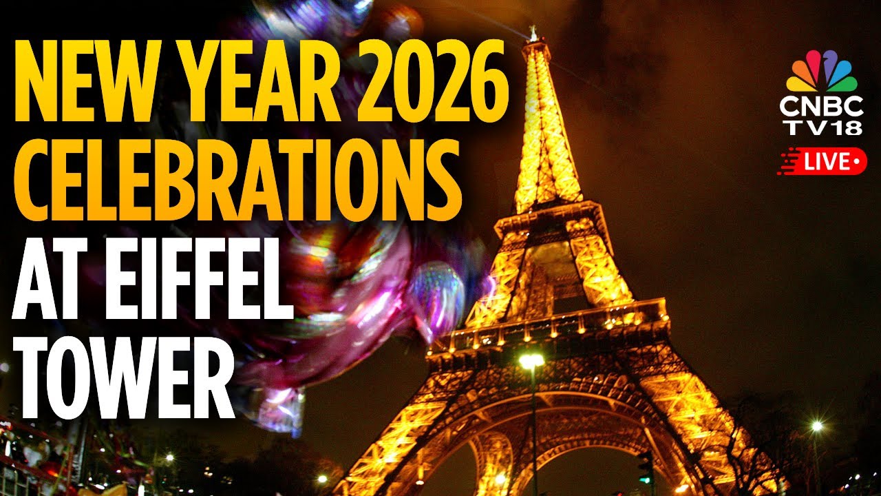 France New Year 2026 LIVE: Nouvel An 2026 en France | Fireworks At Eiffel Tower | Paris | N18G