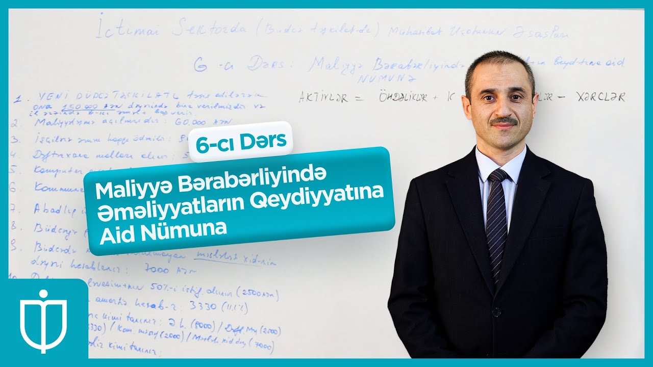 Maliyyə Bərabərliyində Əməliyyatların Qeydiyyatına Aid Nümunə | Radil Fətullayev