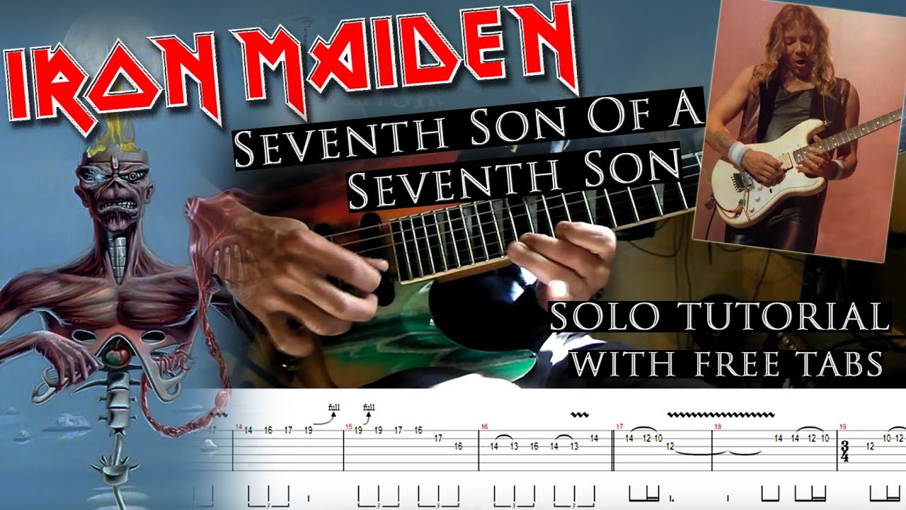 Iron Maiden - Seventh Son Of A Seventh Son Dave Murray's solo lesson (with tabs and backing tracks)