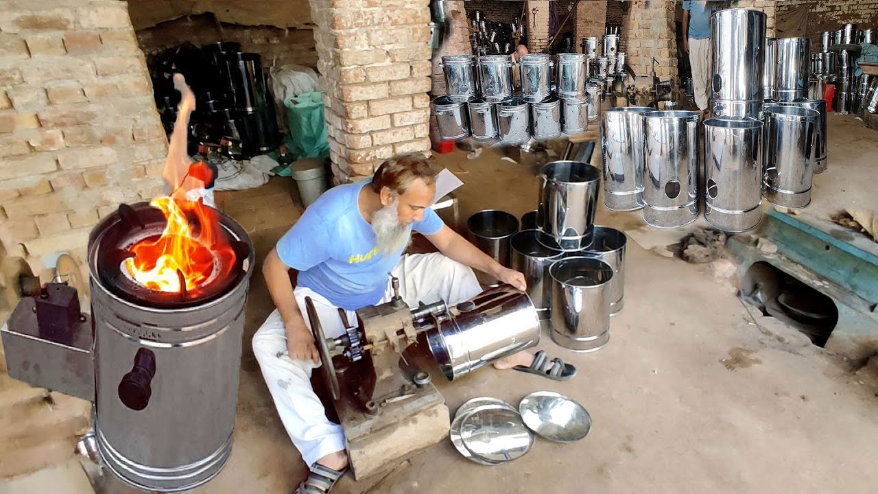 Unique Smokeless Cooking Stove Making | Solar Cooking Stove Making Process in Factory