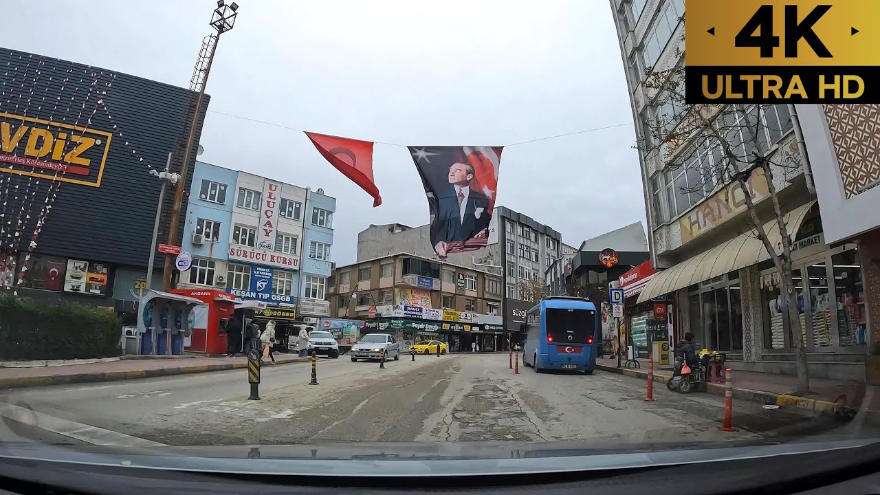 Edirne Keşan | Şehir Merkezi Turu | Edirne Kesan City Center Driving Tour | 4K | 60fps | 2024 |