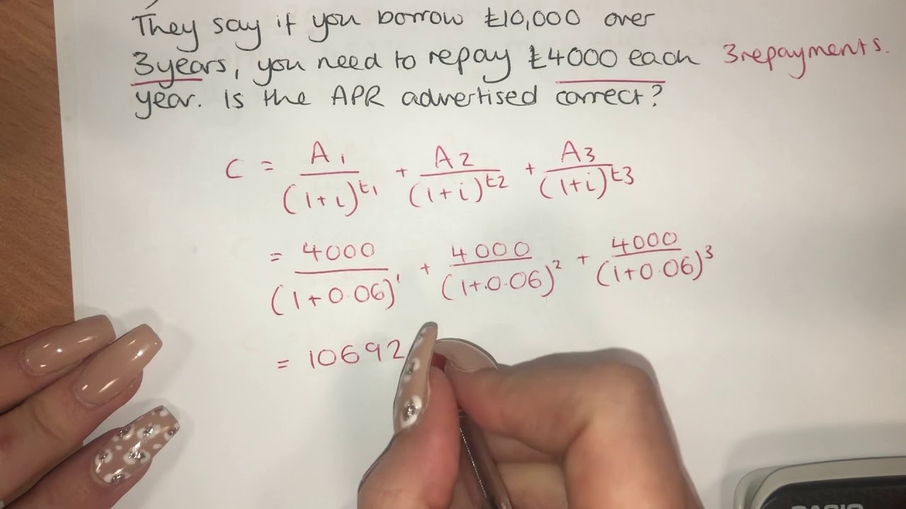 Core Maths How to calculate APR